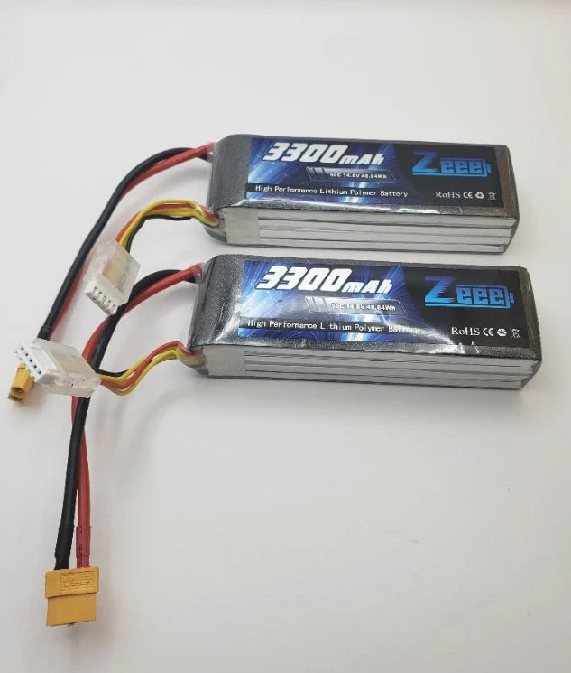 4S Lipo Battery 3300mAh 14.8V 50C Soft Case RC Battery with XT60 Plug
