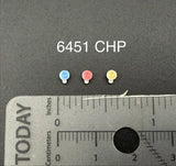 3 Pack 1/64 Scale Model Blue Red Amber PAR Round Deck Light Police 6451CHP