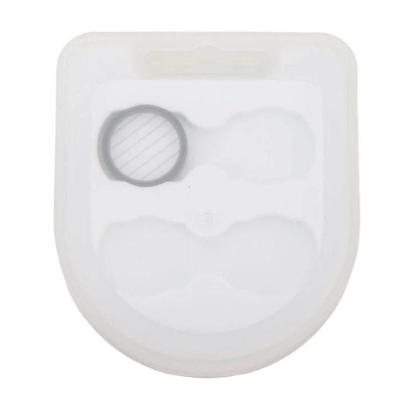 Drone camera filter, circular lens filter with dark rim in clear case