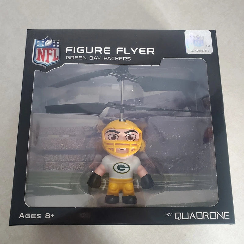 NFL Green Bay Packers Player Figure Flyer Propeller Toy NEW Hand Sensor Drone