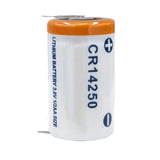 3V 600mAh CR14250 Soldering Foot Model Battery for Water Meter Detector New Battery