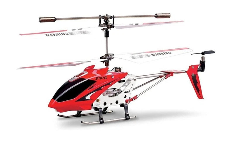 Syma S107G - 3-Channel Remote Control Helicopter with Gyro - Red