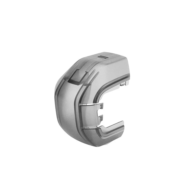 Grey protective lens cap guard with side slots