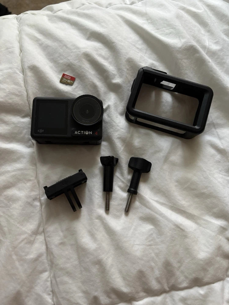 DJI Osmo Action 4 4K Black Action Camera w/ Protective Case, Mounts