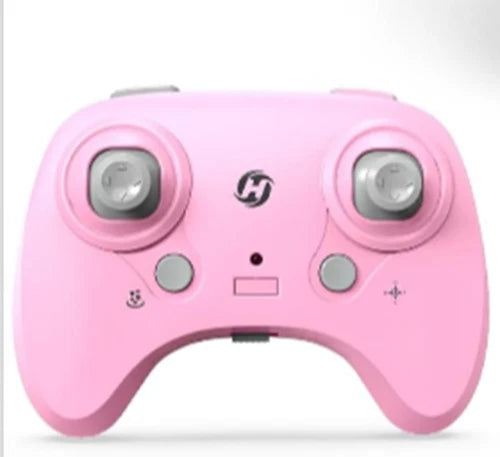 Pink mini RC remote controller with dual joysticks and button controls