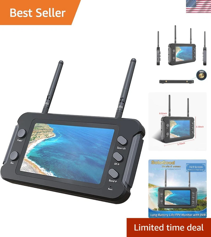 FPV Monitor 4.3inch with DVR 5.8Ghz 40CH 800 x 480 IPS Drone Receiver Monitor...