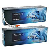 2 Gens Ace 5000mAh 14.8V 45C 4S RC Airplane Lipo Battery Pack W/Deans T Plug Battery