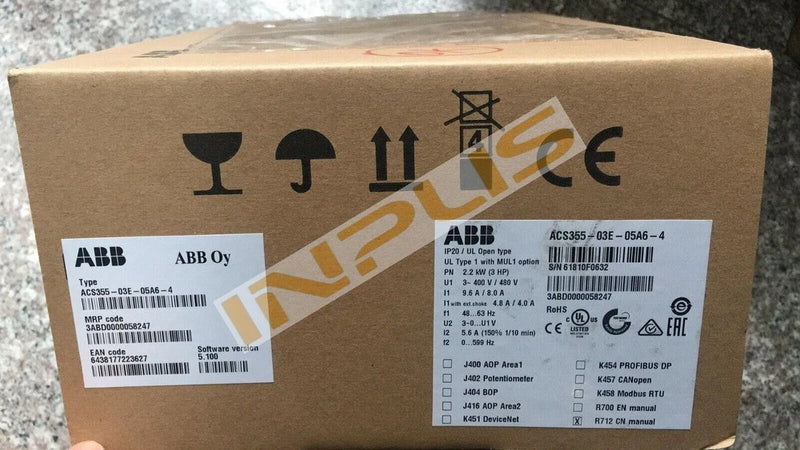 1PCS New ABB ACS355-03E-05A6-4 Inverter 2.2KW Expedited Shipping ACS35503E05A64