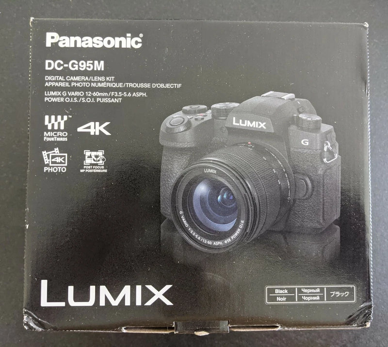 Panasonic LUMIX G95 20.3MP Mirrorless Camera with 12-60mm F3.5-5.6 MFT Lens NEW