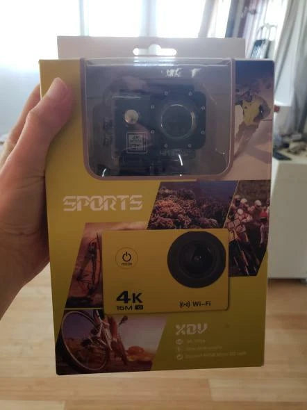 XDV 2" 4K 30fps Ultra HD 16M 64GB WiFi 170-degree Angle Waterproof Sports Camera