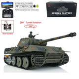 1/16 Henglong 7.0 Plastic Panther FPV RC Tank 3819 W/ 360¡ã Turret Steel Gearbox