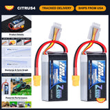 2200mAh 11.1V 50C Lipo Battery Shorty Pack XT60 for RC Cars, Drones, Boats & Mor Battery