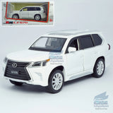 1:32 Lexus LX570 Model Car Alloy Diecast Toy Vehicle Collection Kids Gift White Battery