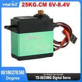 25KG Digital Servo High Torque Metal Gears RC Servo For DIY Robot Car Aircraft