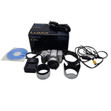 Silver Lumix DMC-FZ5 Leica Designed Lens Charger Strap USB RCA Software
