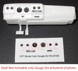 1977 CHEVROLET MONTE CARLO GAUGE FACES for 1/25 scale REVELL kits¡ªPLS READ DESC