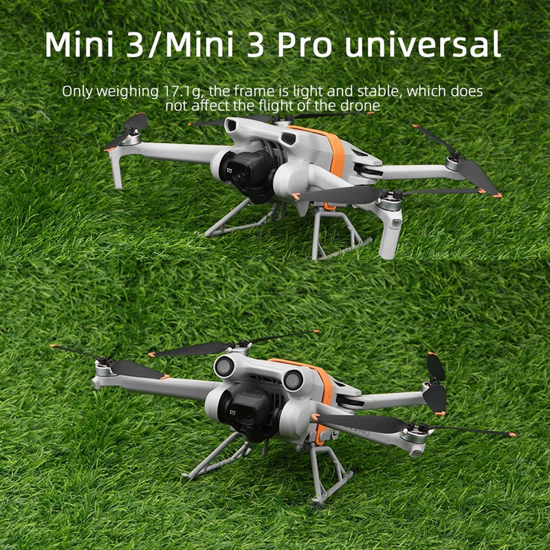 Detachable tripod drone stand with folding legs and center mount, grey and white.