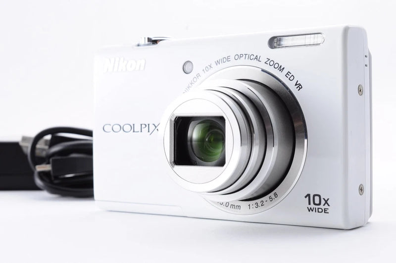 Nikon Coolpix S6200 White Exc+3 16.0MP Compact Digital Camera Y3368