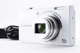 Nikon Coolpix S6200 White Exc+3 16.0MP Compact Digital Camera Y3368