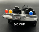 3-Pack 1/18 Scale Model LED Ready Blue Red Amber PAR Round Deck Light CHP 1840
