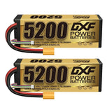 DXF 2PCS Performa Racing Graphene  Lipo 5200 14.8V 140C Battery GOLDEN XT90