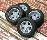 1/24 Scale: 15-inch ¡°Billet Legacy¡± Resin Wheels W/ Wide Rear Tires
