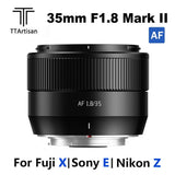TTArtisan AF 35mm F1.8 II APS-C Auto Focus Lens for Fuji X Sony E Nikon Z Mount