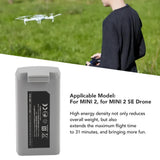 Gray drone battery pack, rectangular with label and connector contacts
