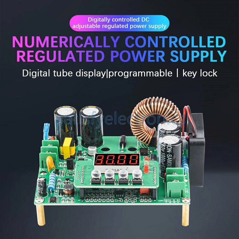 10V-75V to 0-60V CNC DC Adjustable Step down Voltage Power Supply Module