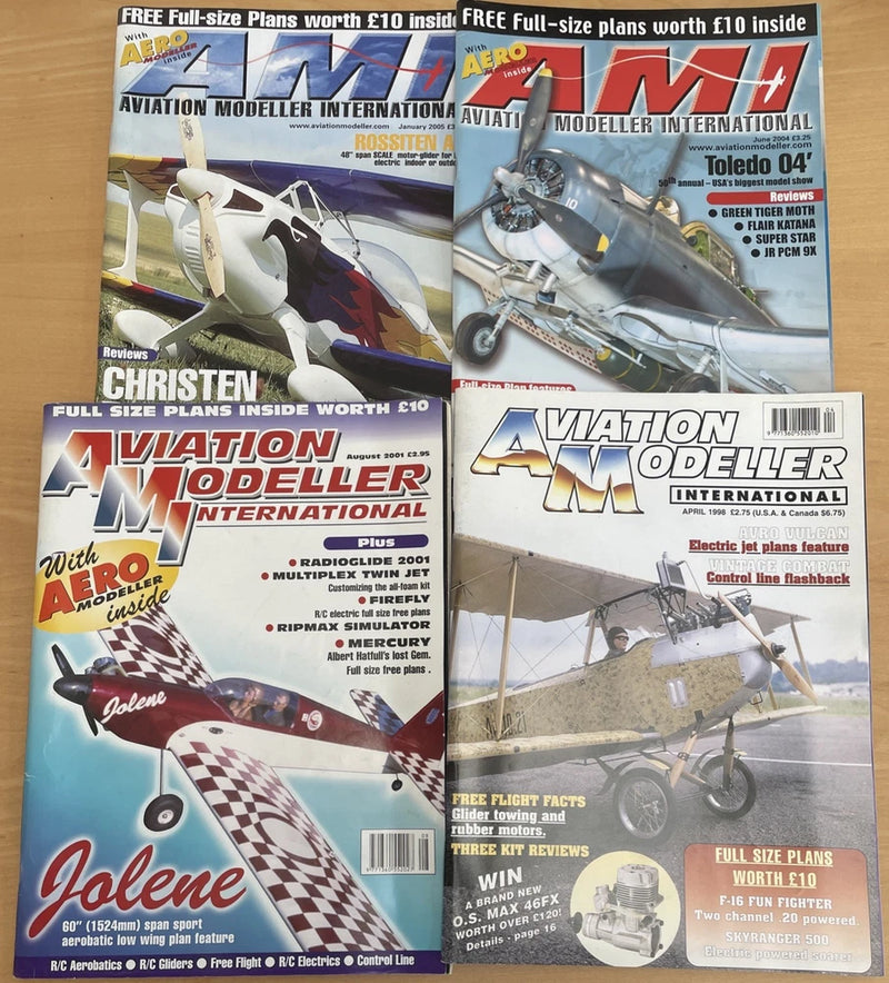 Aviation Modeller International Hobby Magazines x 4 Various Issues 1998-2005