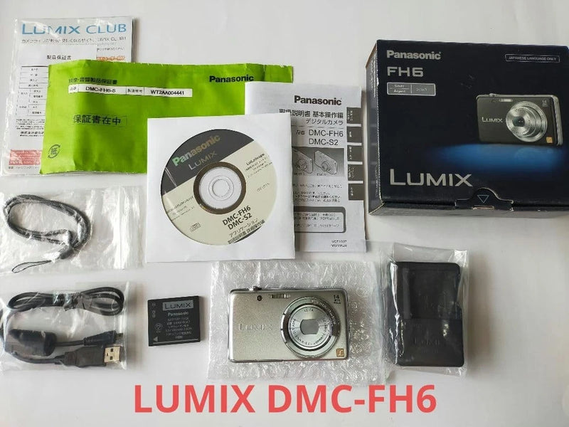 Panasonic LUMIX DMC-FH6 Silver Compact Digital Camera with Accessories