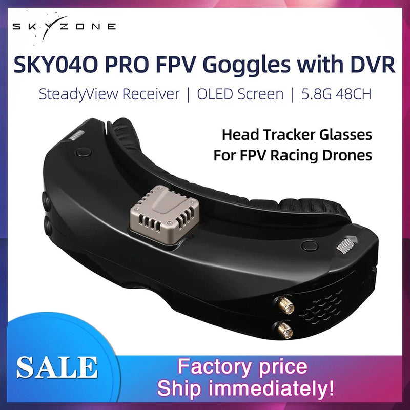 SKYZONE SKY04O Pro FPV Googles DVR 5.8G 48CH 1024x768 for RC FPV Racing Drone
