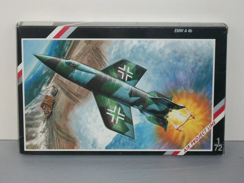 1/72 aircraft model kit box with green German WW2 plane artwork, EMW A 4b