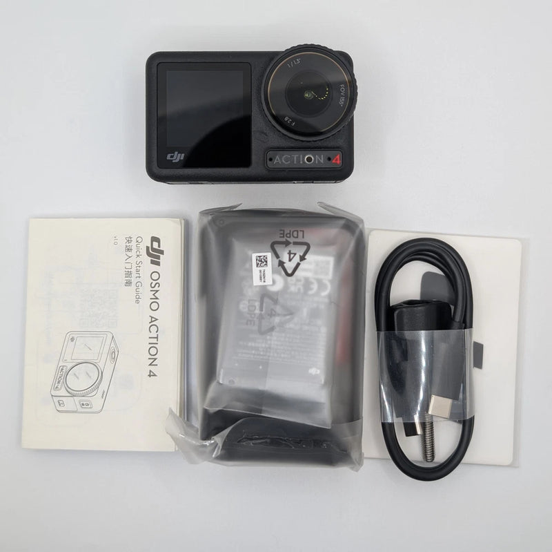 DJI Osmo Action 4 Standard Combo Action Camera, Black (All Included). ~P35~