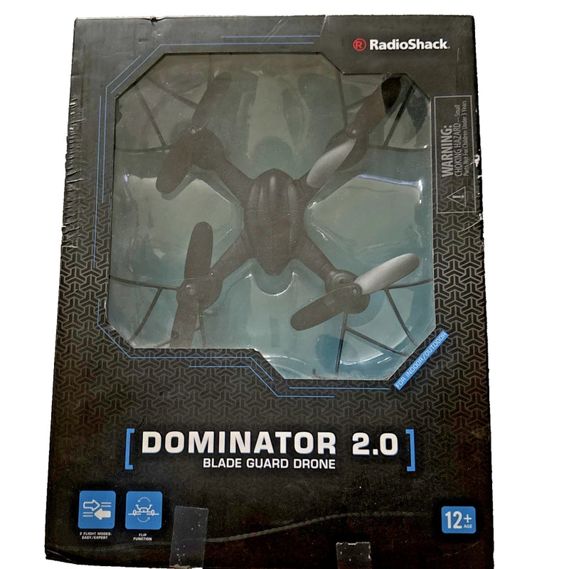 Radio Shack Dominator 2.0 blade guard drone retail box with display window