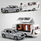 1:32 Alloy Trailer RV Truck Car Model Diecast Metal Recreational Off-road Car