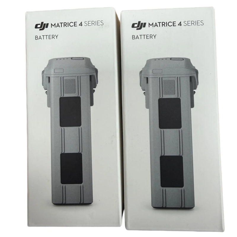 DJI Matrice 4 Series battery pack in white retail box with gray battery