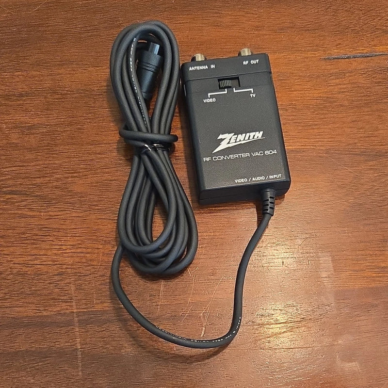 Zenith RF Converter VAC 604 Antenna Video/Audio DIN In Coaxial RF Out