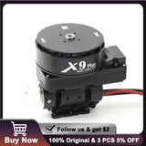 Hobbywing X9 Plus 9620 motor with mounting base and cooling fins, with wire leads