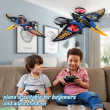 RC Pterosaur Drone for Kids 2.4G 4CH 6-Axis Gyro Easy Fly Dinosaur RC Plane Toys