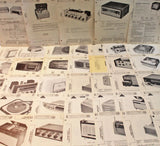 Printed Sams Photofact sheets for a battery AM truck receiver and radio