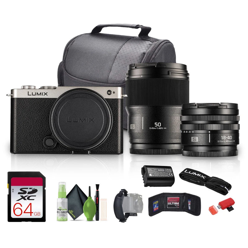 Panasonic Lumix S9 Mirrorless Camera with 18-40mm f/4.5-6.3 Lens (Silver)