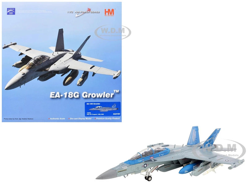 BOEING EA-18G GROWLER AIRCRAFT "VAQ-139 COUGARS" 1/72 BY HOBBY MASTER HA5160