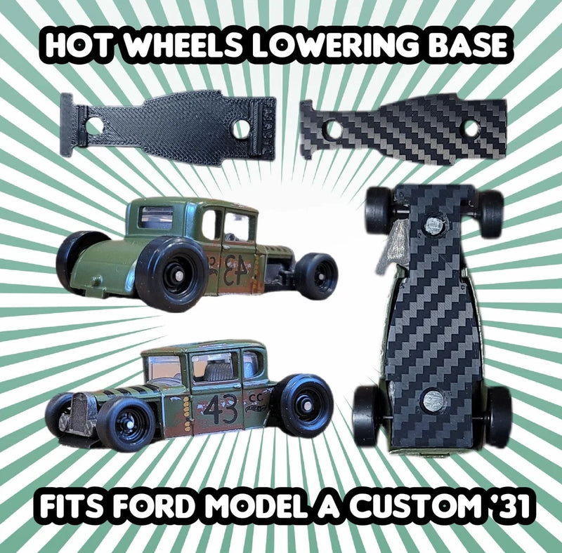 Hot Wheels Ford Model A Custom '31 Lowering Base 3D Printed Parts