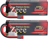 2x Zeee 2S 8200mAh Lipo Battery 7.4V 120C T Plug for RC Car Truck Truggy Boat Battery