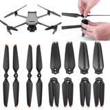 Black propeller blades set with orange tips, multiple replacement pairs