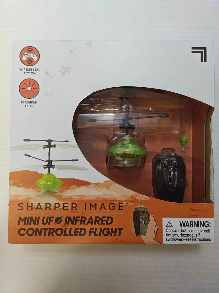 Sharper Image mini UFO infrared remote-controlled drone in box with controller