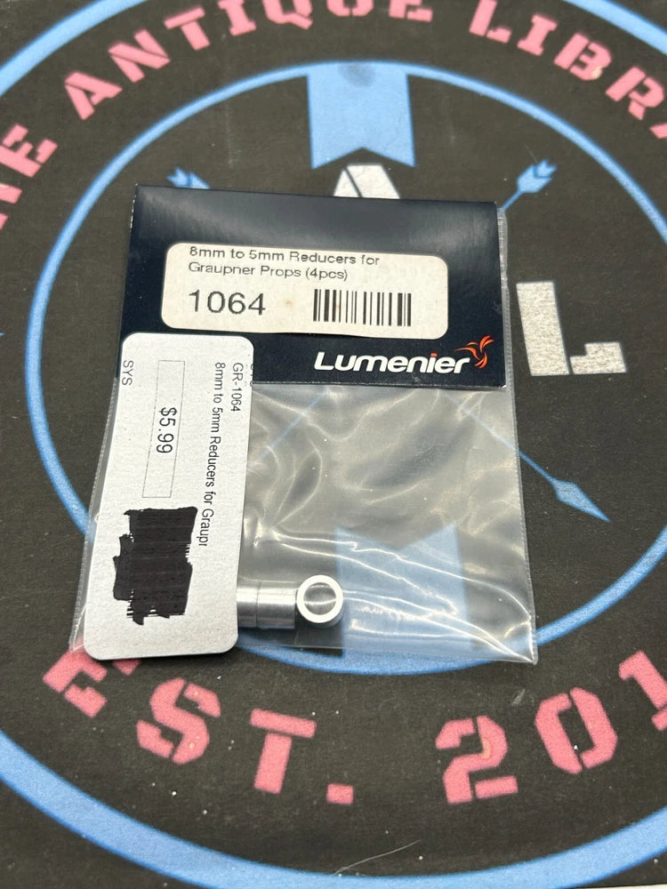 Lumenier 8mm to 5mm prop drone reducers, 4-pack in sealed bag