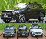 NOREV 1:18 BENZ GLE 2019 SUV Diecast Model Car gifts Display Black/White/Gray