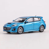 ED GCD 1:64 Blue MPS Mazda 3 Hatchback Sports Model Diecast Collect Car
